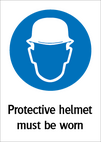 Protective helmet must be worn