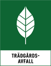 Fraktionsskylt, TRÄDGÅRDSAVFALL, Emerald Green