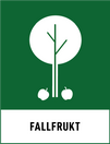 Fraktionsskylt, FALLFRUKT, Emerald Green