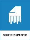 Fraktionsskylt, SEKRETESSPAPPER, Sky Blue