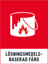 Fraktionsskylt, LÖSNINGSMEDELS-BASERAD FÄRG, Traffic Red